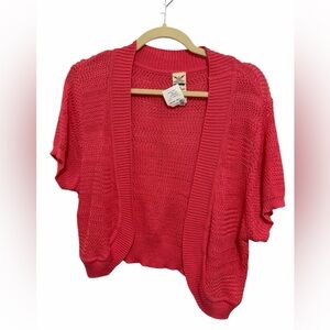 Faded Glory Women's Vibrant Pink Open Cardigan